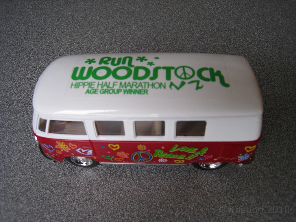 Woodstock HM 2010 012.JPG - The age group award (the micro bus) for finishing second in the 60-64 group.